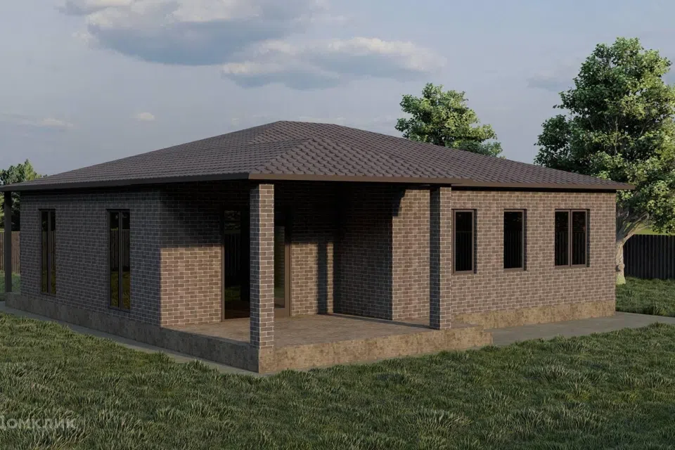 Проект дома Проект-3 из материала Кирпич площадью
       127,8 м²,
       3 спальни,
       1 этаж
