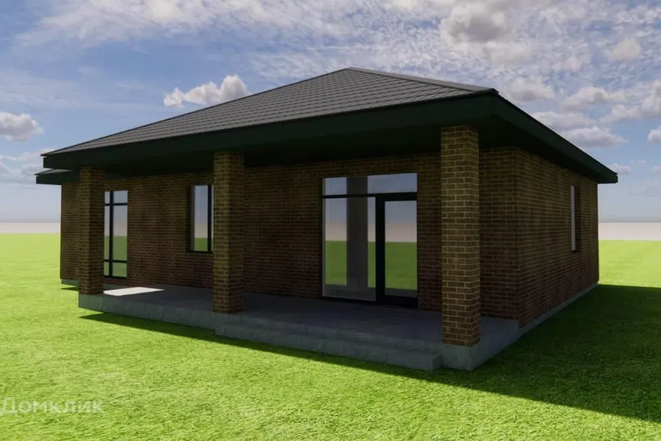 Проект дома Brick -3 из материала Кирпич площадью
       103,45 м²,
       3 спальни,
       1 этаж
