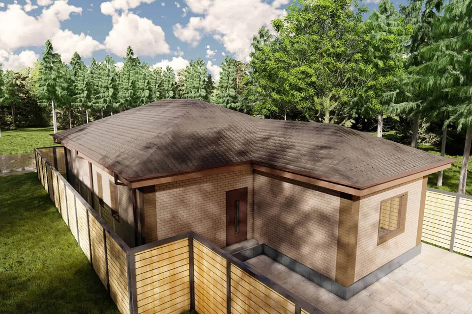Проект дома Дом 5 из материала Кирпич площадью
       120 м²,
       3 спальни,
       2 этажа