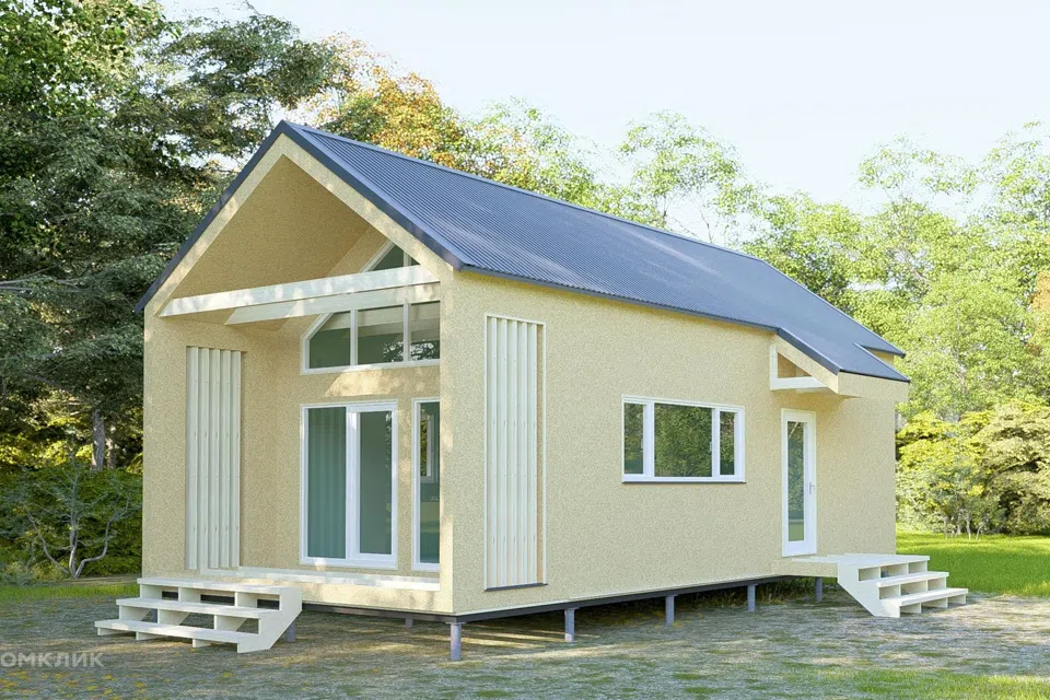 Проект дома TinyHaus К77 (лофт) из материала Каркасный дом площадью
68 м²,
2 спальни,
2 этажа