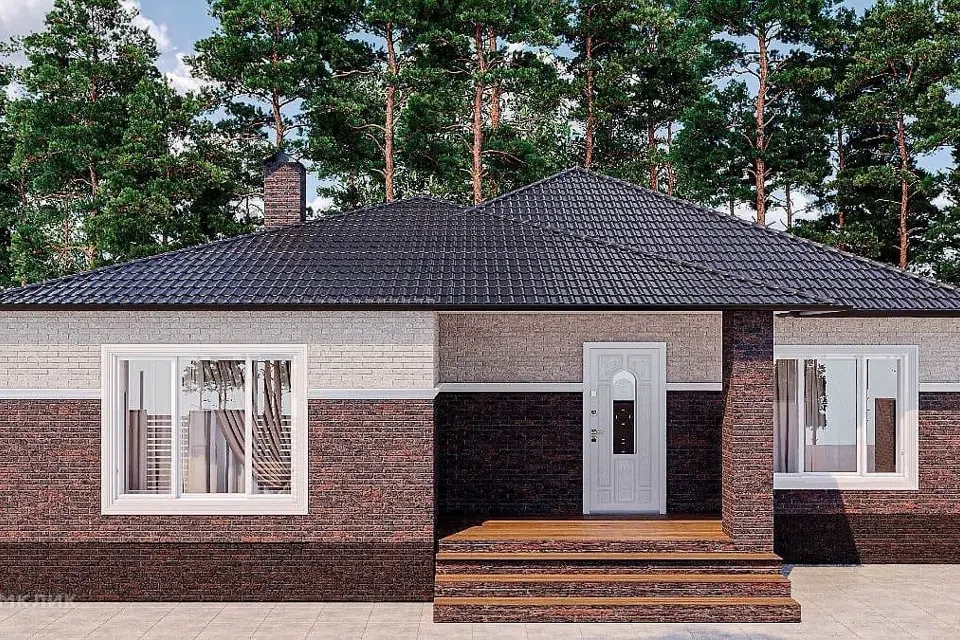Проект дома Дом 136 м2 из материала Газосиликатные блоки площадью 
       136 м²,
       3 спальни,
       1 этаж