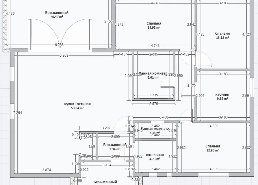 Проект дома Вау из материала Кирпич площадью
       162 м²,
       4 спальни,
       1 этаж