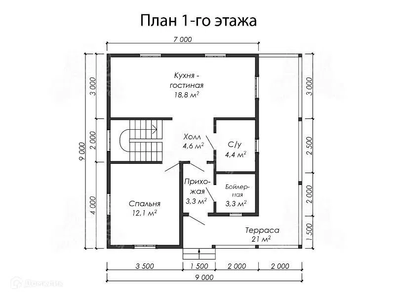 Проект дома Дом К81 "Поддорье" из материала Каркасный дом площадью
       123,7 м²,
       5 спален,
       2 этажа