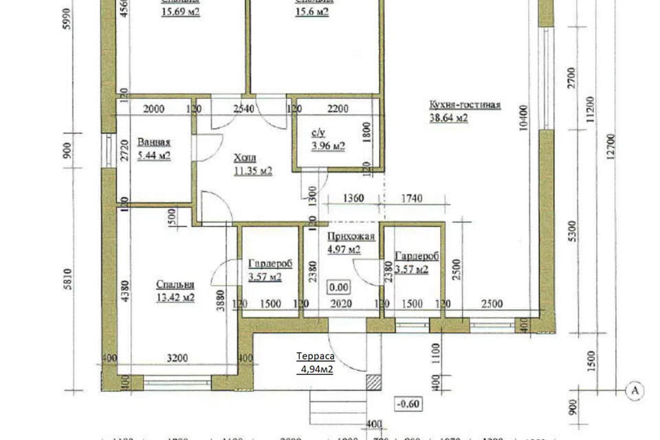 Проект дома Эстет из материала Кирпич площадью
       110 м²,
       3 спальни,
       1 этаж