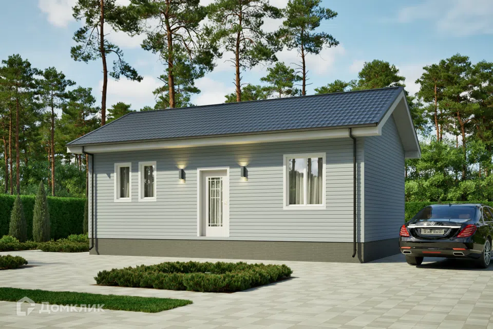 Проект дома P-H 1/13 из материала SIP-панели площадью
50 м²,
2 спальни,
1 этаж