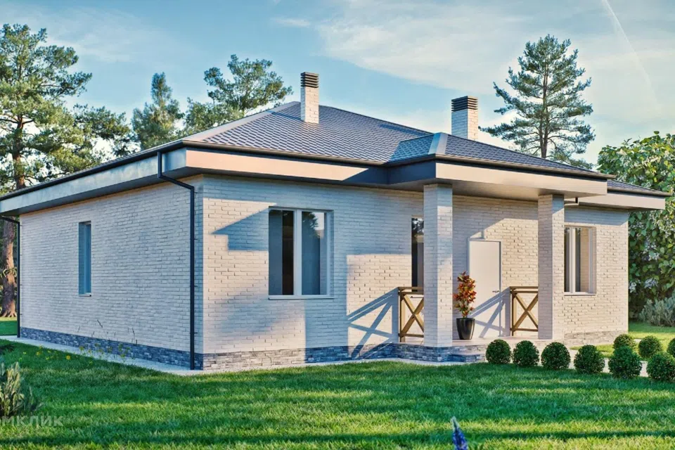 Проект дома Медовик из материала Кирпич площадью 
       117 м²,
       3 спальни,
       1 этаж
