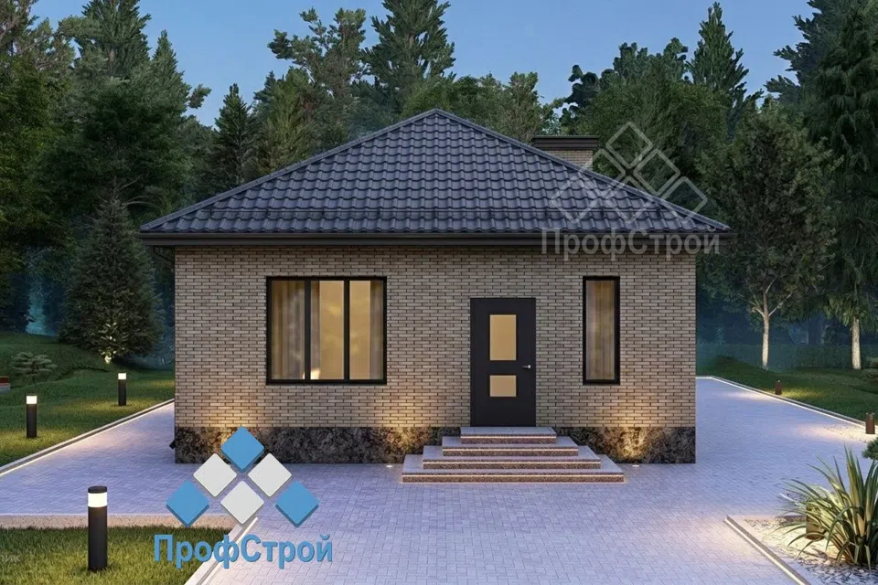 Проект дома Амальтея из материала Газобетонные блоки площадью
87,99 м²,
2 спальни,
1 этаж
