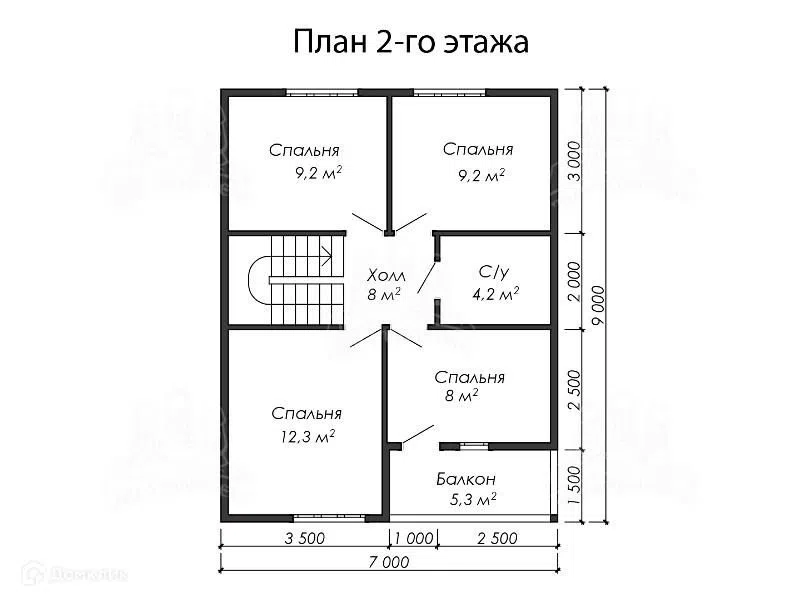 Проект дома Дом К81 "Поддорье" из материала Каркасный дом площадью
       123,7 м²,
       5 спален,
       2 этажа