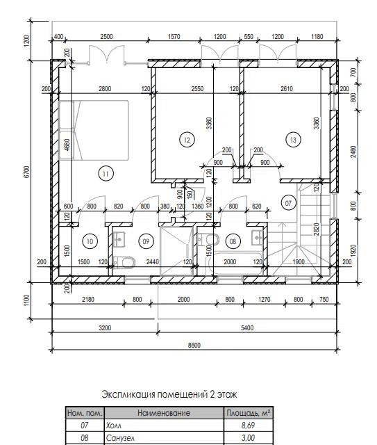 Проект дома Проект 134 из материала Кирпич площадью
97,54 м²,
4 спальни,
2 этажа