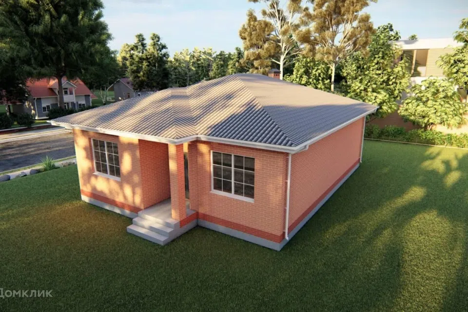 Проект дома Проект-2 из материала Кирпич площадью
       100 м²,
       3 спальни,
       1 этаж