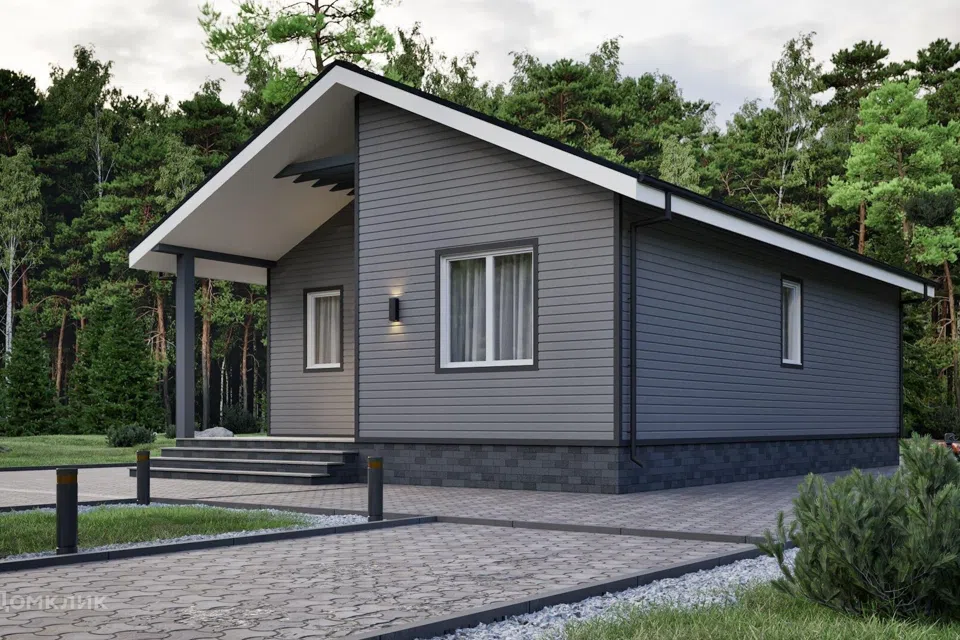 Проект дома P-H 1/8 из материала SIP-панели площадью
71,32 м²,
2 спальни,
1 этаж