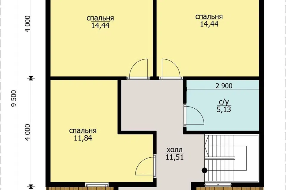 Проект дома Дом Оникс из материала Каркасный дом площадью 
       152 м²,
       4 спальни,
       2 этажа
