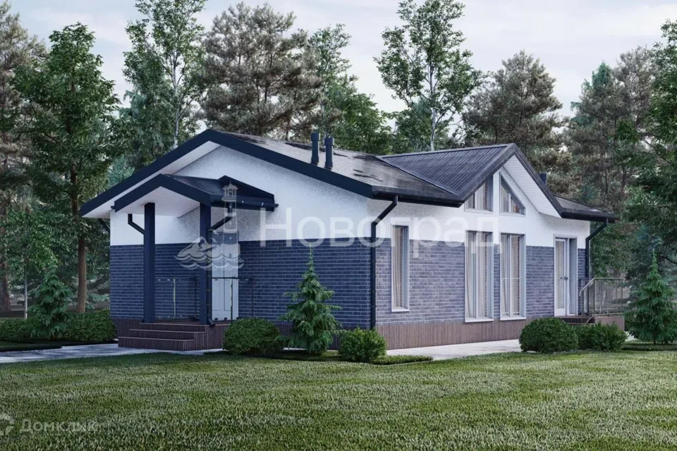 Проект дома Верджиния из материала Газосиликатные блоки площадью
80 м²,
3 спальни,
1 этаж