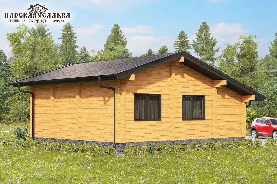 Проект дома Дом №11502 из материала Профилированный брус площадью
64,5 м²,
2 спальни,
1 этаж