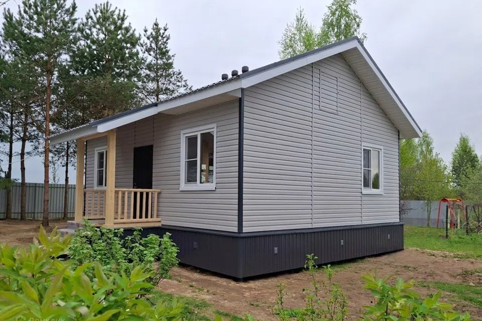 Проект дома Дом из СИП панелей 53,7 м² (1053-ЭП) из материала SIP-панели площадью 
       53,74 м²,
       2 спальни,
       1 этаж