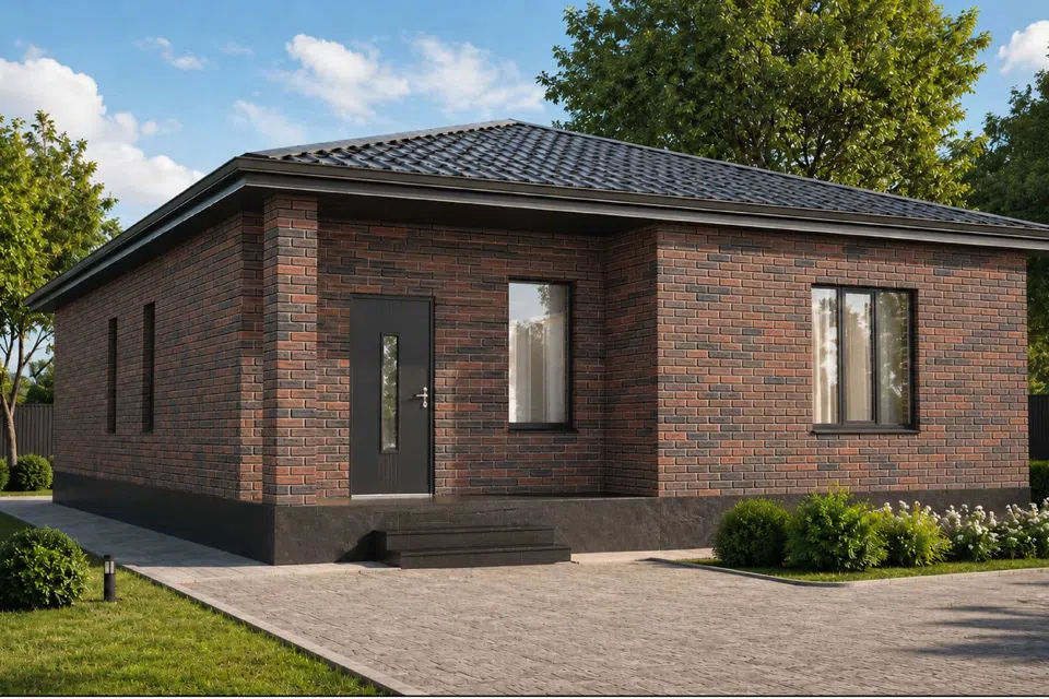 Проект дома Дом 3 из материала Кирпич площадью
       122 м²,
       3 спальни,
       1 этаж