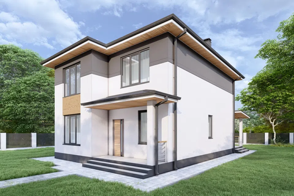 Проект дома Проект 164 из материала Кирпич площадью
173,65 м²,
4 спальни,
2 этажа