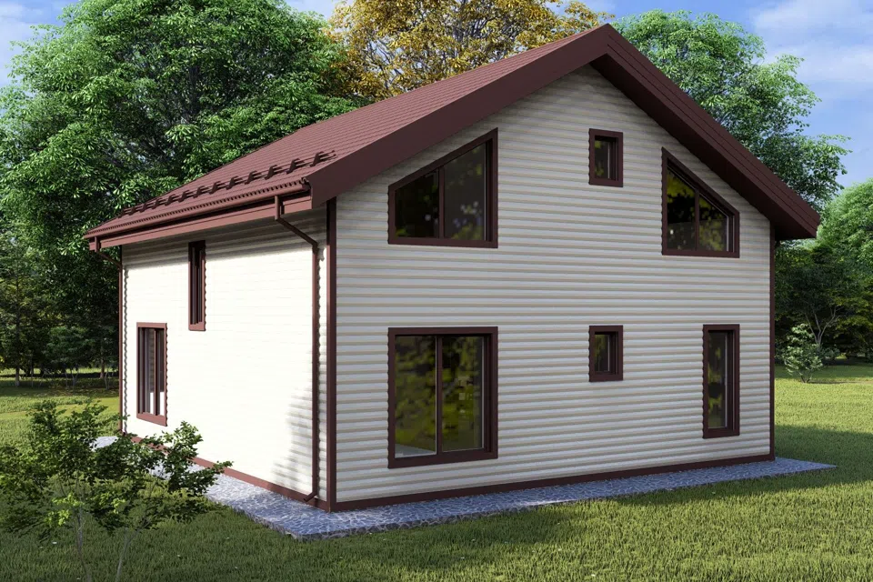 Проект дома МОККО из материала Каркасный дом площадью
151,5 м²,
4 спальни,
2 этажа