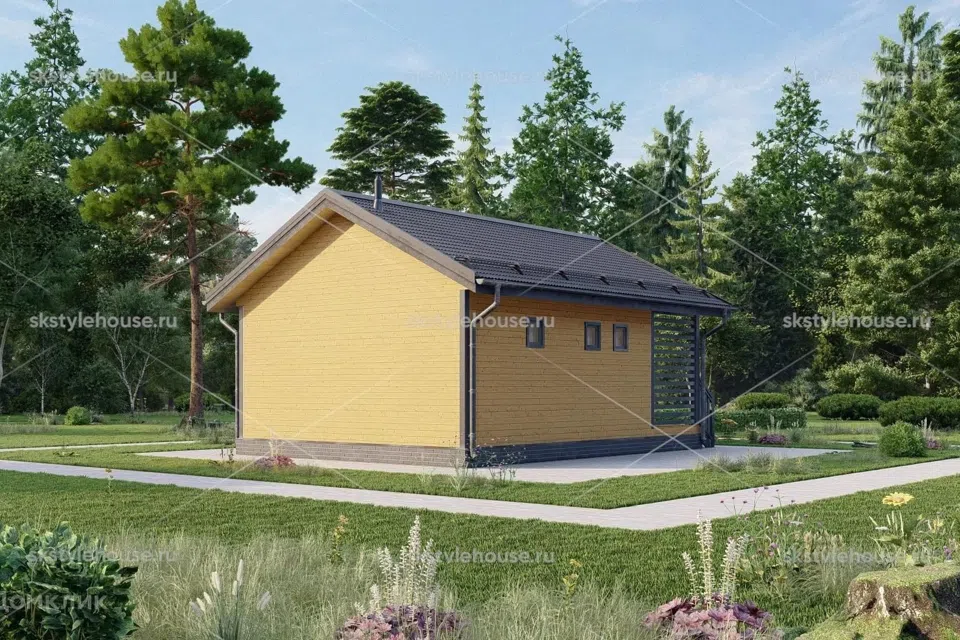 Проект дома Баня FIN SAUNA из материала Каркасный дом площадью
36 м²,
1 спальня,
1 этаж