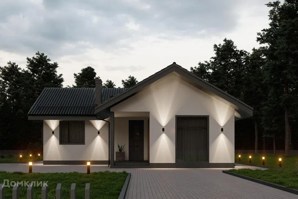 Проект дома Мария из материала Газосиликатные блоки площадью
150 м²,
3 спальни,
1 этаж