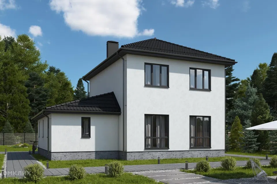 Проект дома КВ-2-150Г из материала Газобетонные блоки площадью
       150 м²,
       4 спальни,
       2 этажа