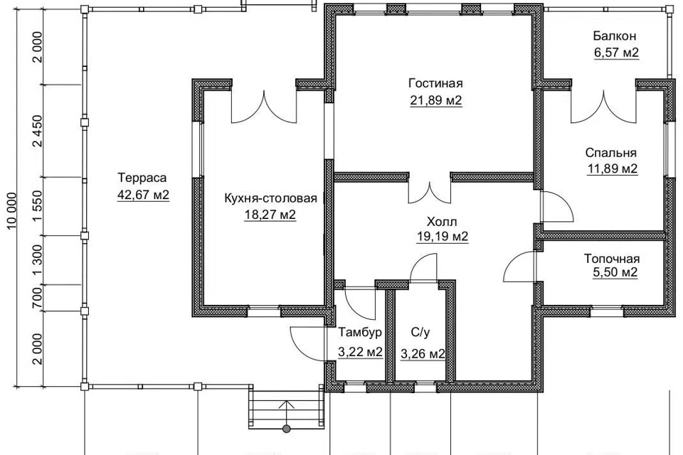 Проект дома ДК 131 из материала Каркасный дом площадью
       213,7 м²,
       4 спальни,
       2 этажа