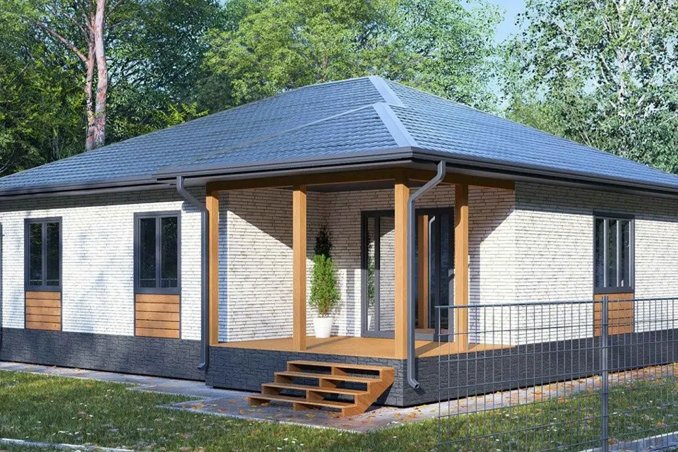 Проект дома Сахара из материала SIP-панели площадью 
       105,48 м²,
       3 спальни,
       1 этаж
