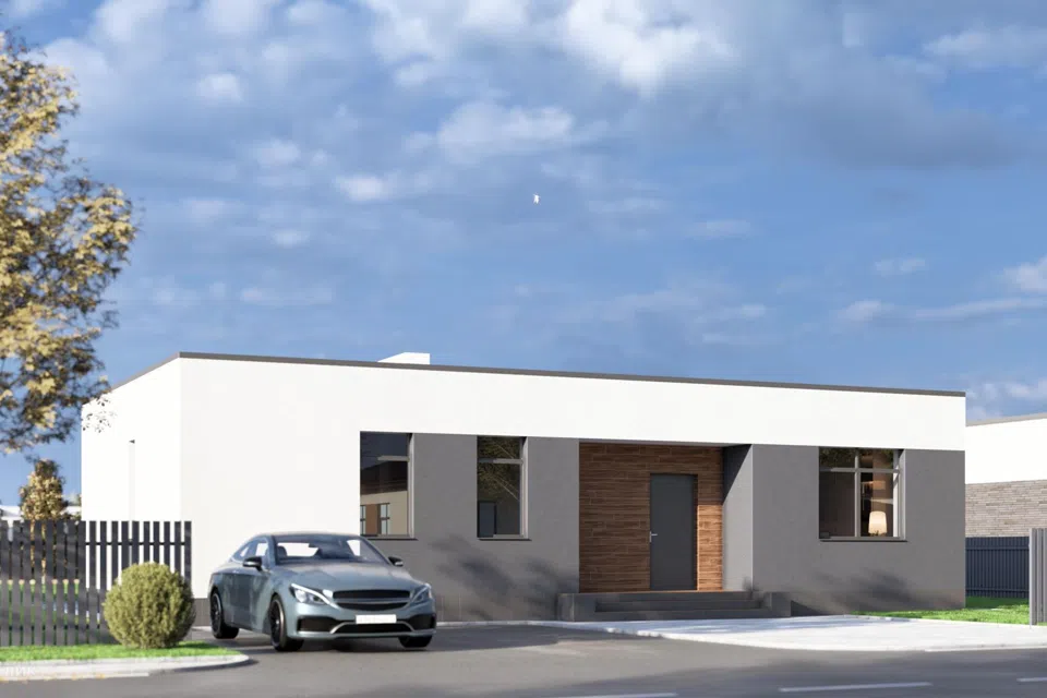 Проект дома Б-108-К из материала Кирпич площадью 
       122 м²,
       3 спальни,
       1 этаж