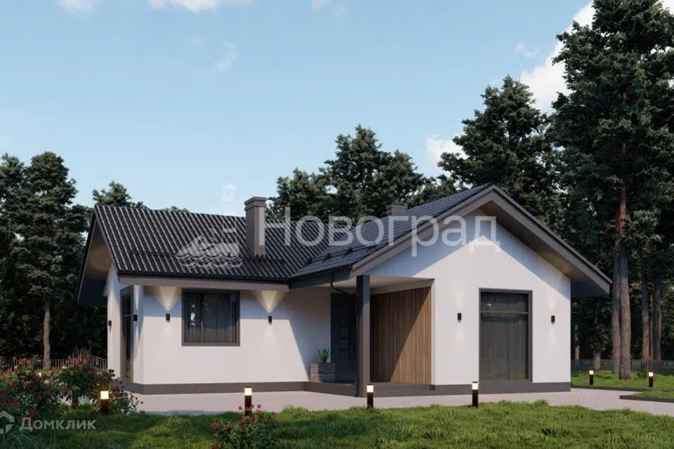 Проект дома Мария из материала Газобетонные блоки площадью
150 м²,
4 спальни,
1 этаж