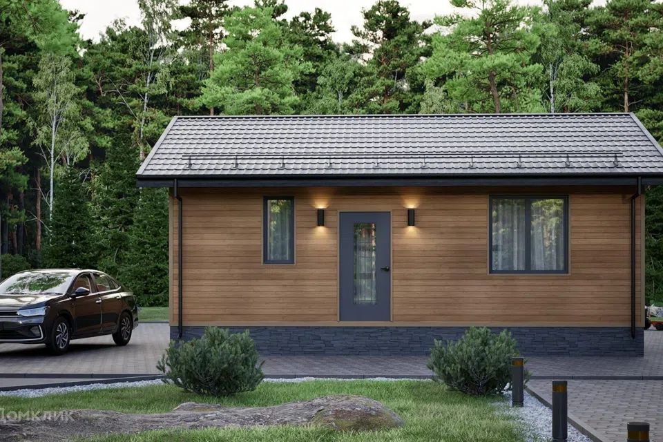 Проект дома P-H 1/7 из материала Каркасный дом площадью
44,36 м²,
1 спальня,
1 этаж