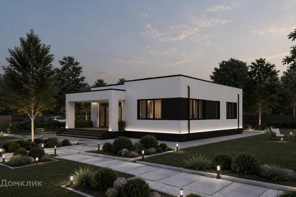 Проект дома А13 из материала Кирпич площадью
125,61 м²,
2 спальни,
1 этаж