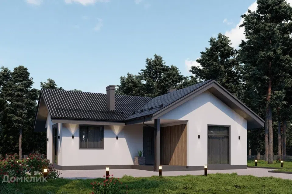 Проект дома Мария из материала Газосиликатные блоки площадью
150 м²,
3 спальни,
1 этаж