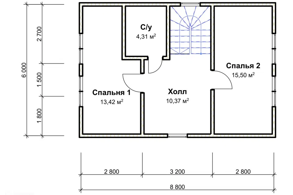 Проект дома ДК 148 из материала Каркасный дом площадью
       102,83 м²,
       3 спальни,
       2 этажа