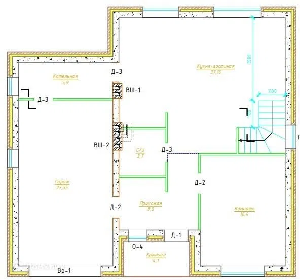 Проект дома Хай-тек 192 из материала Кирпич площадью 
       192 м²,
       4 спальни,
       2 этажа