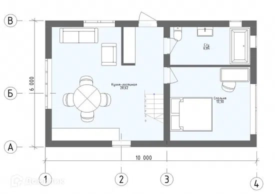 Проект дома Проект 4 из материала Полистиролбетон площадью
156 м²,
5 спален,
3 этажа