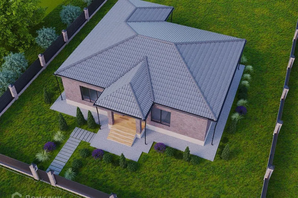 Проект дома Черепаха из материала Кирпич площадью
       140 м²,
       3 спальни,
       1 этаж