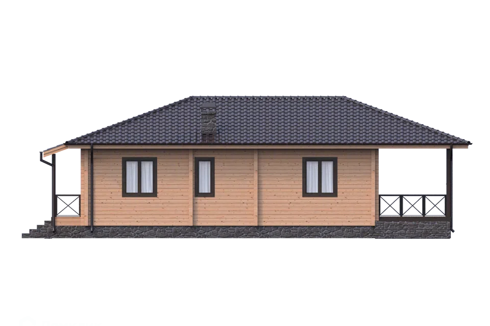 Проект дома Брянск из материала Клееный брус площадью
       120 м²,
       3 спальни,
       1 этаж