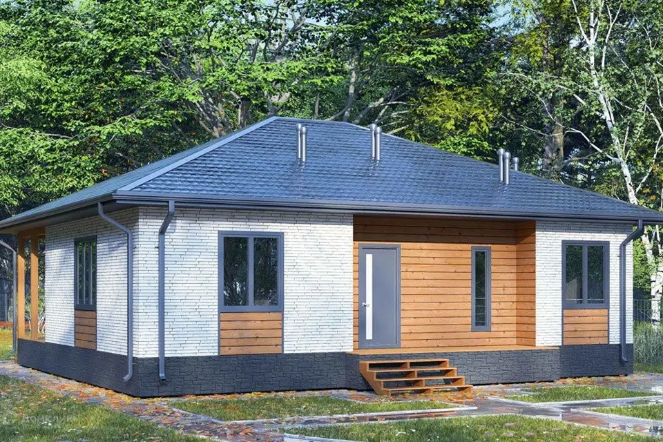 Проект дома Сахара из материала SIP-панели площадью 
       105,48 м²,
       3 спальни,
       1 этаж