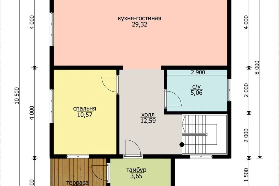 Проект дома Дом Оникс из материала Каркасный дом площадью 
       152 м²,
       4 спальни,
       2 этажа