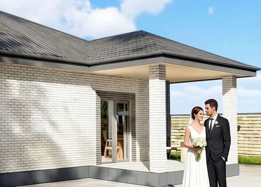Проект дома Молодоженам из материала Кирпич площадью
       134 м²,
       3 спальни,
       1 этаж
