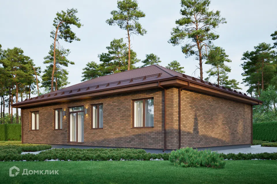 Проект дома P-H 12/1 из материала Газобетонные блоки площадью
119 м²,
4 спальни,
1 этаж