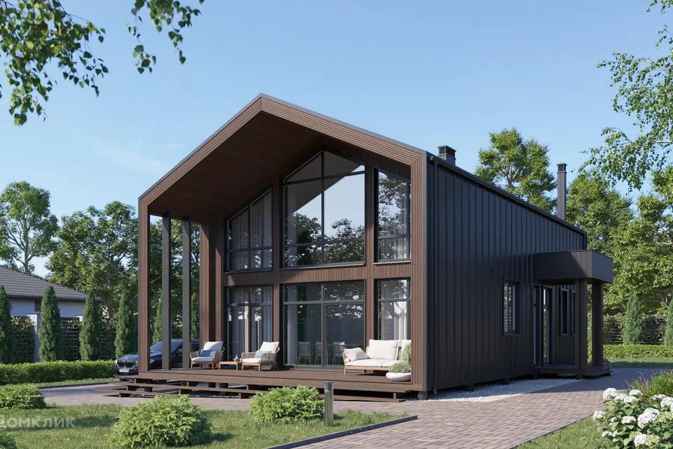 Проект дома BarnHouse210 из материала Каркасный дом площадью
       210 м²,
       2 спальни,
       2 этажа