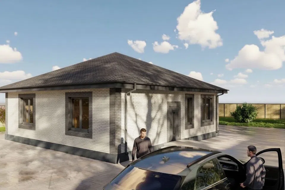 Проект дома Молодоженам из материала Кирпич площадью
       134 м²,
       3 спальни,
       1 этаж