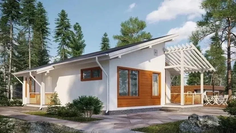 Проект дома Каркасный дом FIN КО-01 из материала Каркасный дом площадью
136 м²,
2 спальни,
1 этаж