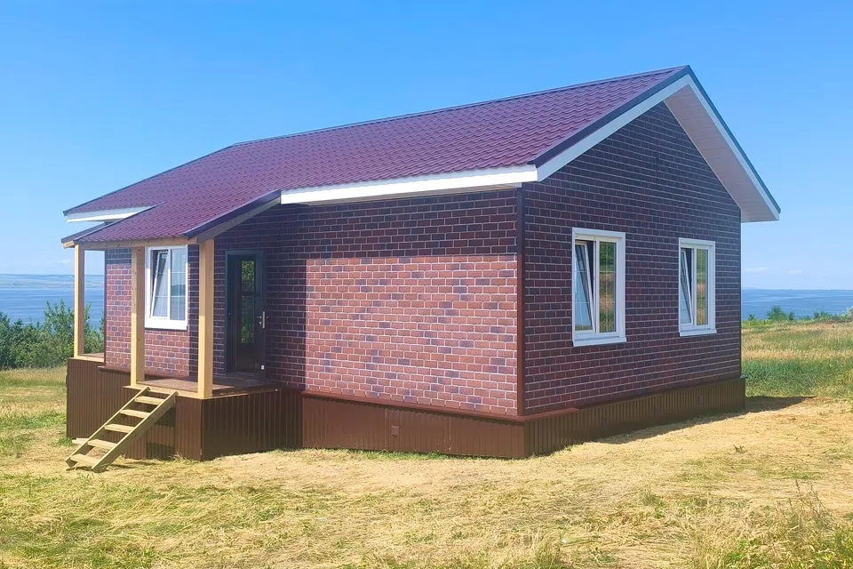 Проект дома Дом из СИП панелей 75 м² (ПД-1055) из материала SIP-панели площадью
       75,3 м²,
       2 спальни,
       1 этаж