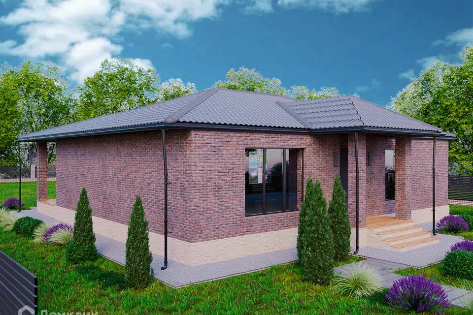Проект дома Черепаха из материала Кирпич площадью
       140 м²,
       3 спальни,
       1 этаж