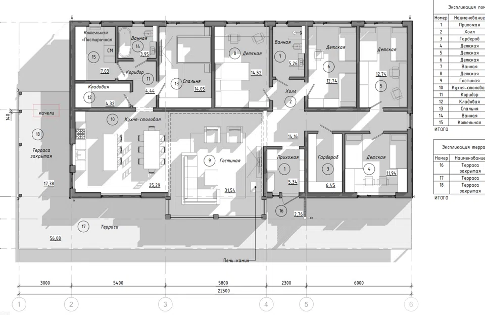 Проект дома БК - 250 из материала Каркасный дом площадью
       250 м²,
       5 спален,
       1 этаж