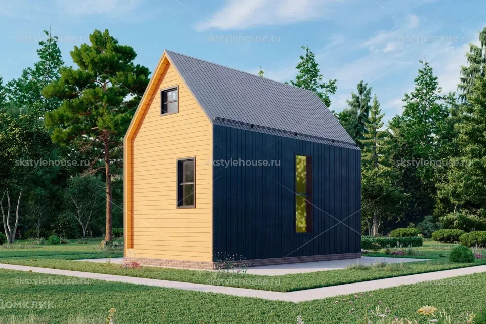 Проект дома Каркасный дом BARN MINI из материала Каркасный дом площадью
20 м²,
1 спальня,
2 этажа