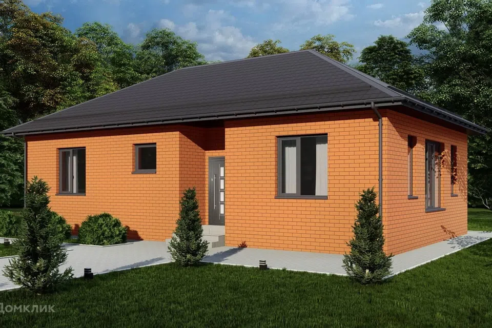 Проект дома Проект-8 из материала Кирпич площадью
       83,1 м²,
       3 спальни,
       1 этаж