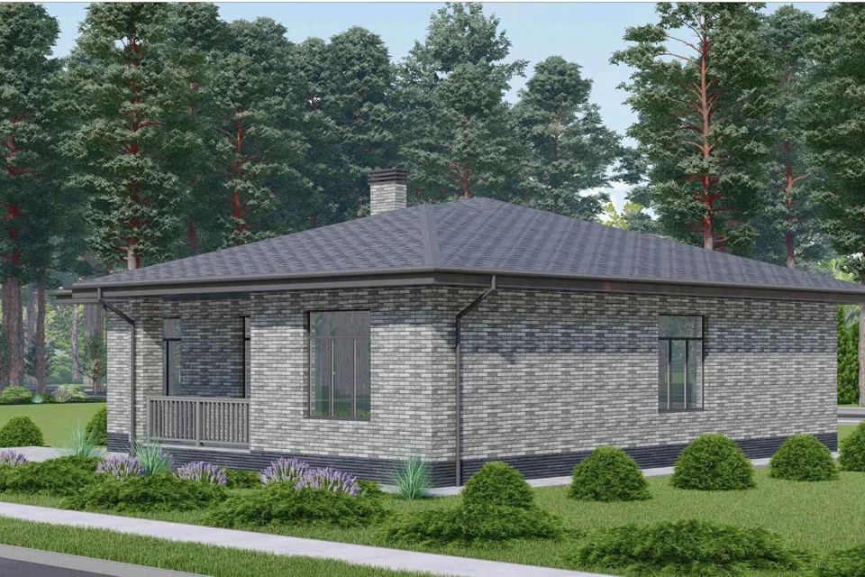 Проект дома АП 9 из материала Кирпич площадью
       126 м²,
       4 спальни,
       1 этаж